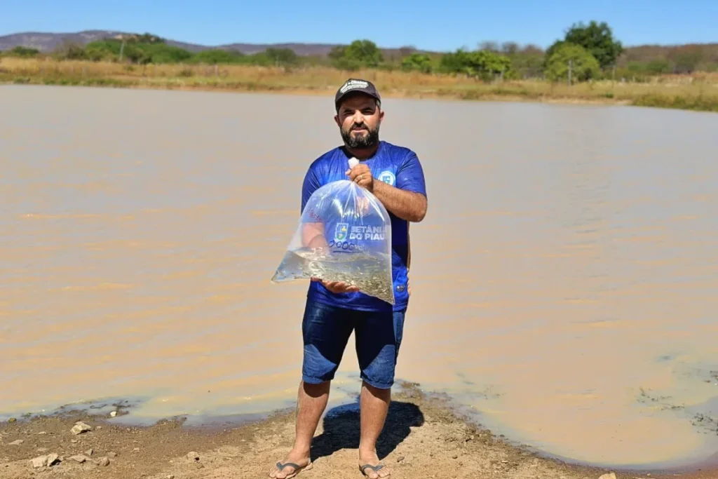 Mais de 16 mil alevinos são soltos em açudes públicos de Betânia do Piauí para incentivar a piscicultura